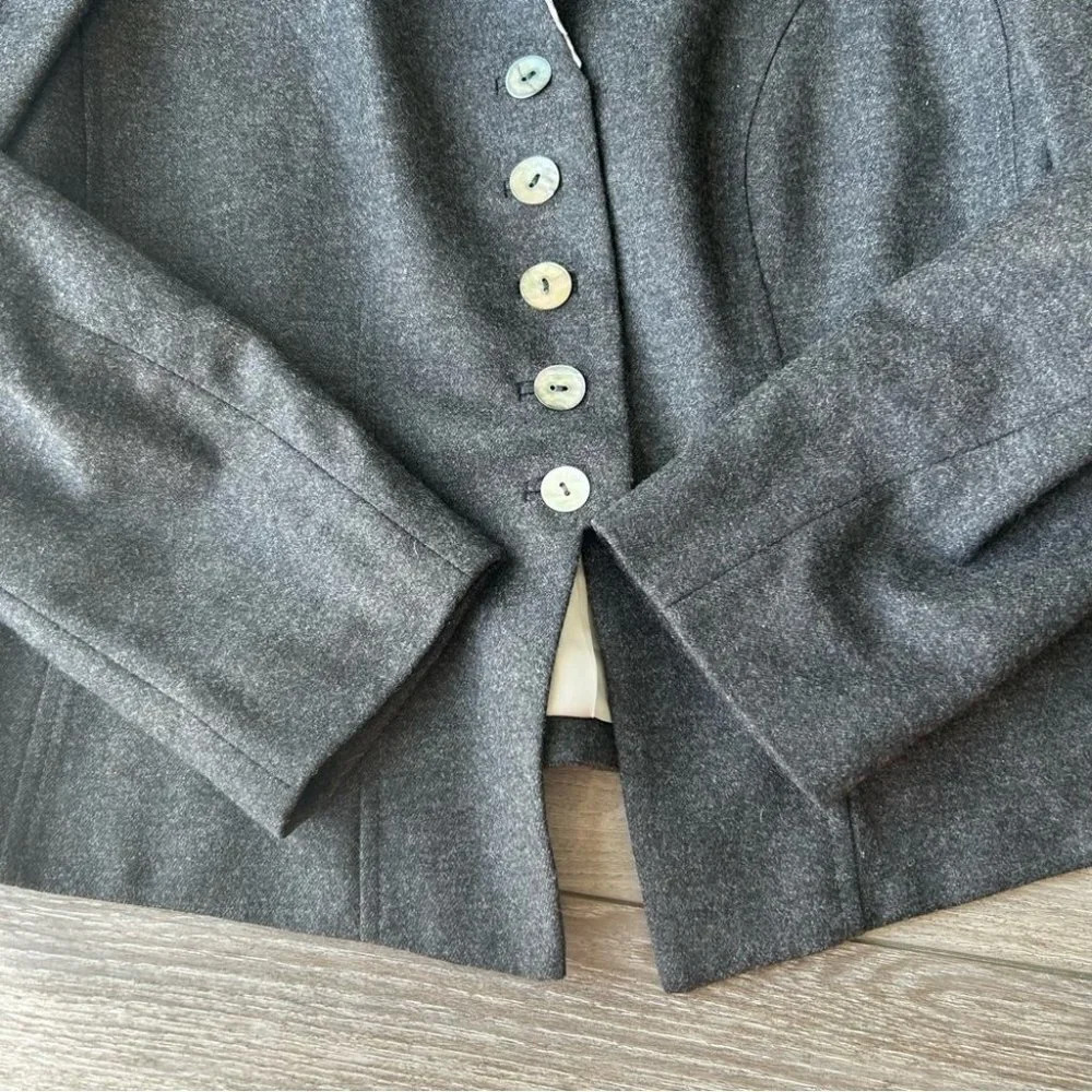 Vintage Tullo Stand Collar Wool Blazer Made  in Germany - Picture 10 of 15